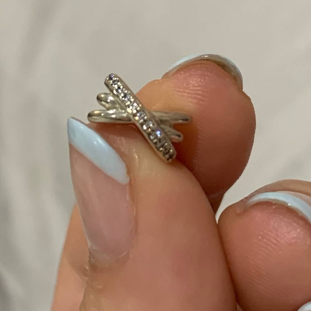Silver diamond Pandora charm